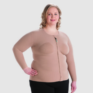 Juzo Expert Kompressionsärmel in Mandel mit Reißverschluss