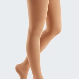 Flachgestrickter mediven cosy Kompressionsstrumpf für sanfte therapeutische Versorgung.