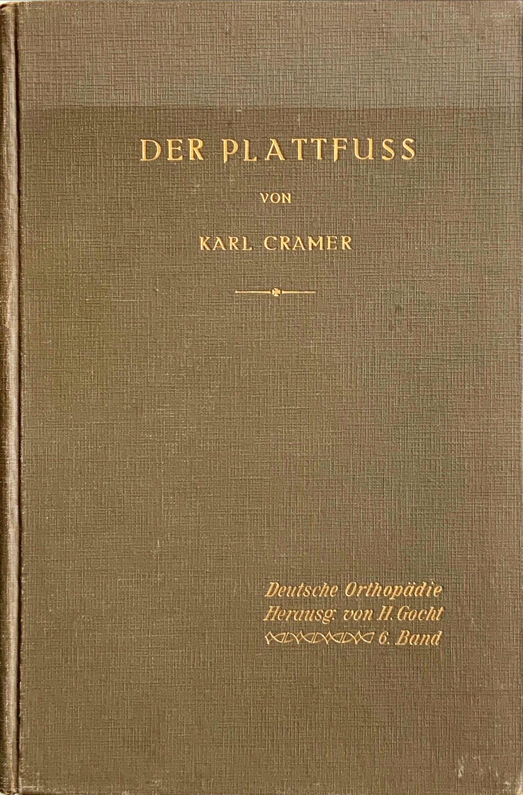 Fachbücher 14 1925 Fachbuecher DerPlattfuss Cramer Cover scaled