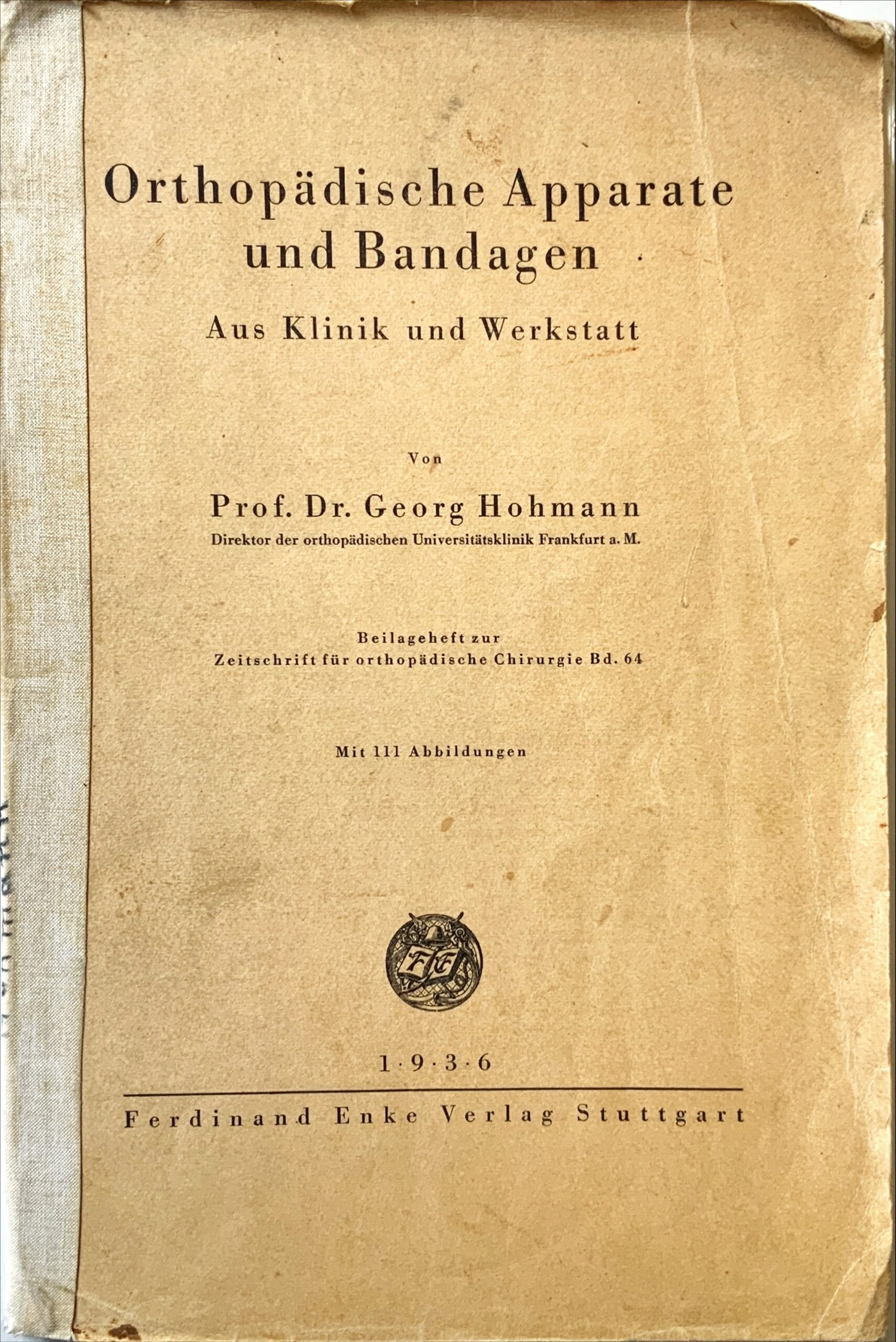 Fachbücher 23 1936 Fachbuecher OrthopaedischeApparateUndBandagen AusKlinikUndWerkstatt Hohmann Cover scaled