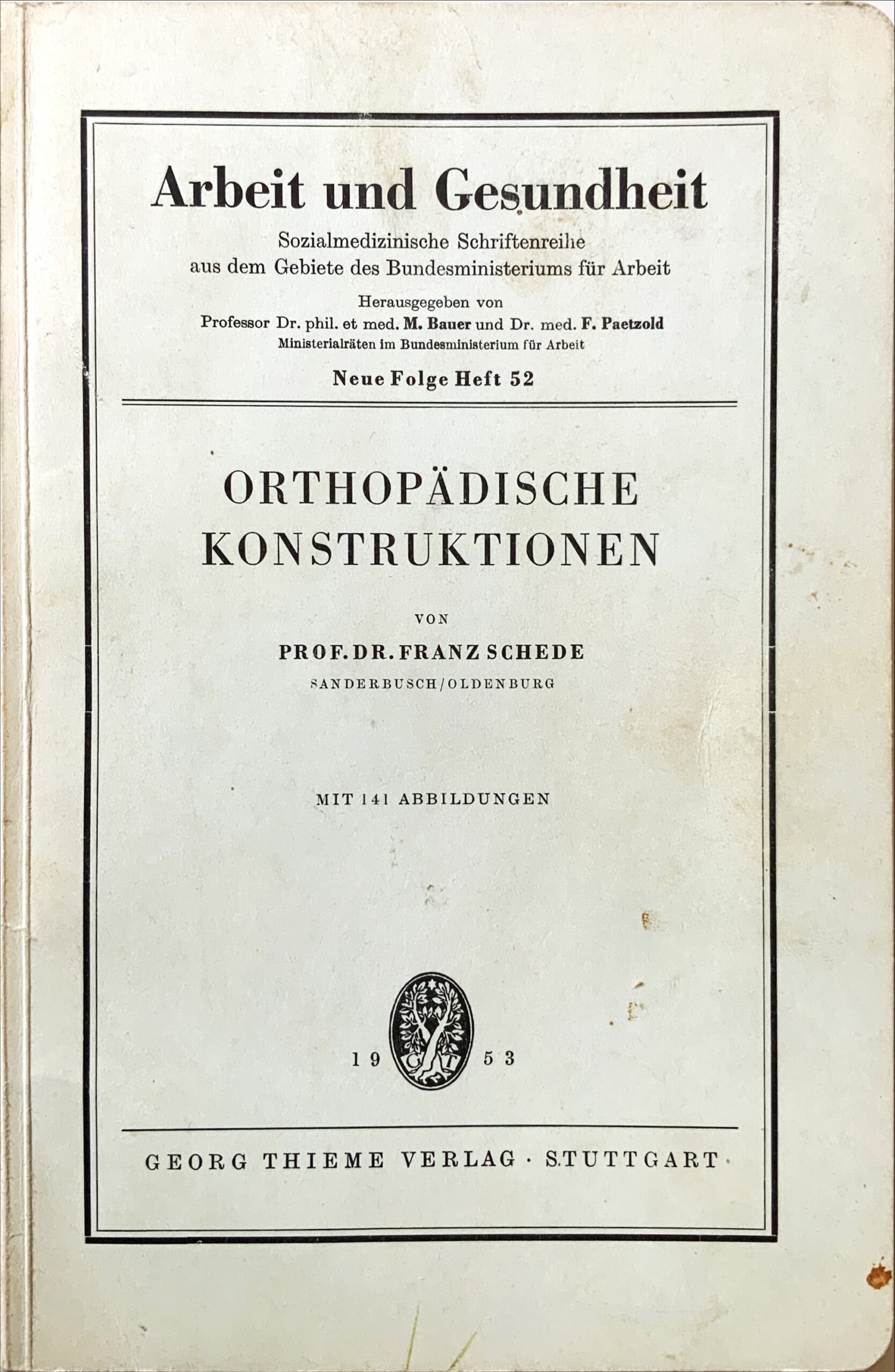 Fachbücher 46 1953 Fachbuecher OrthopaedischeKonstruktionen Schede Cover scaled