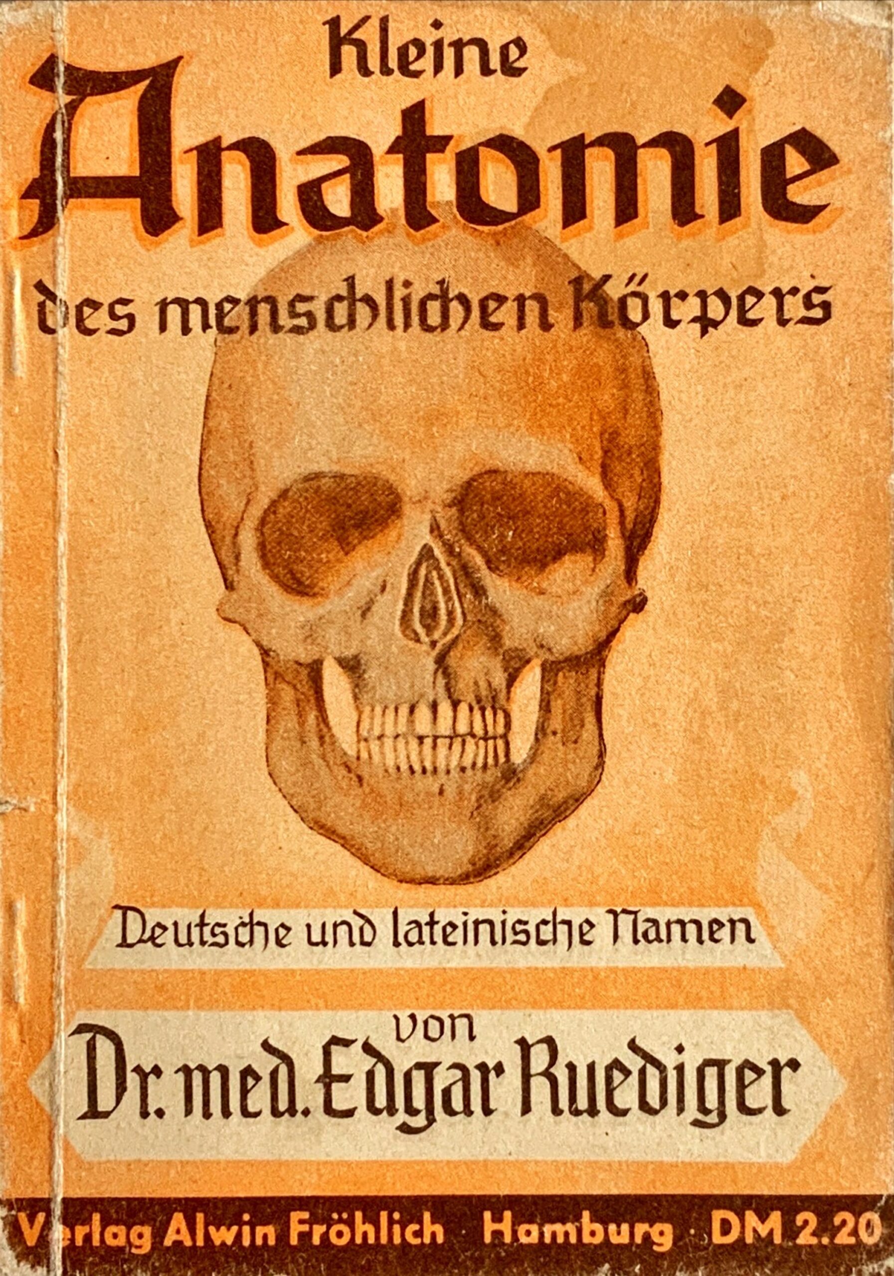 Fachbücher 58 1956 Fachbuecher KleineAnatomieDesMenschlichenKoerpers DeutscheUndLateinischeNamen Ruediger Cover scaled