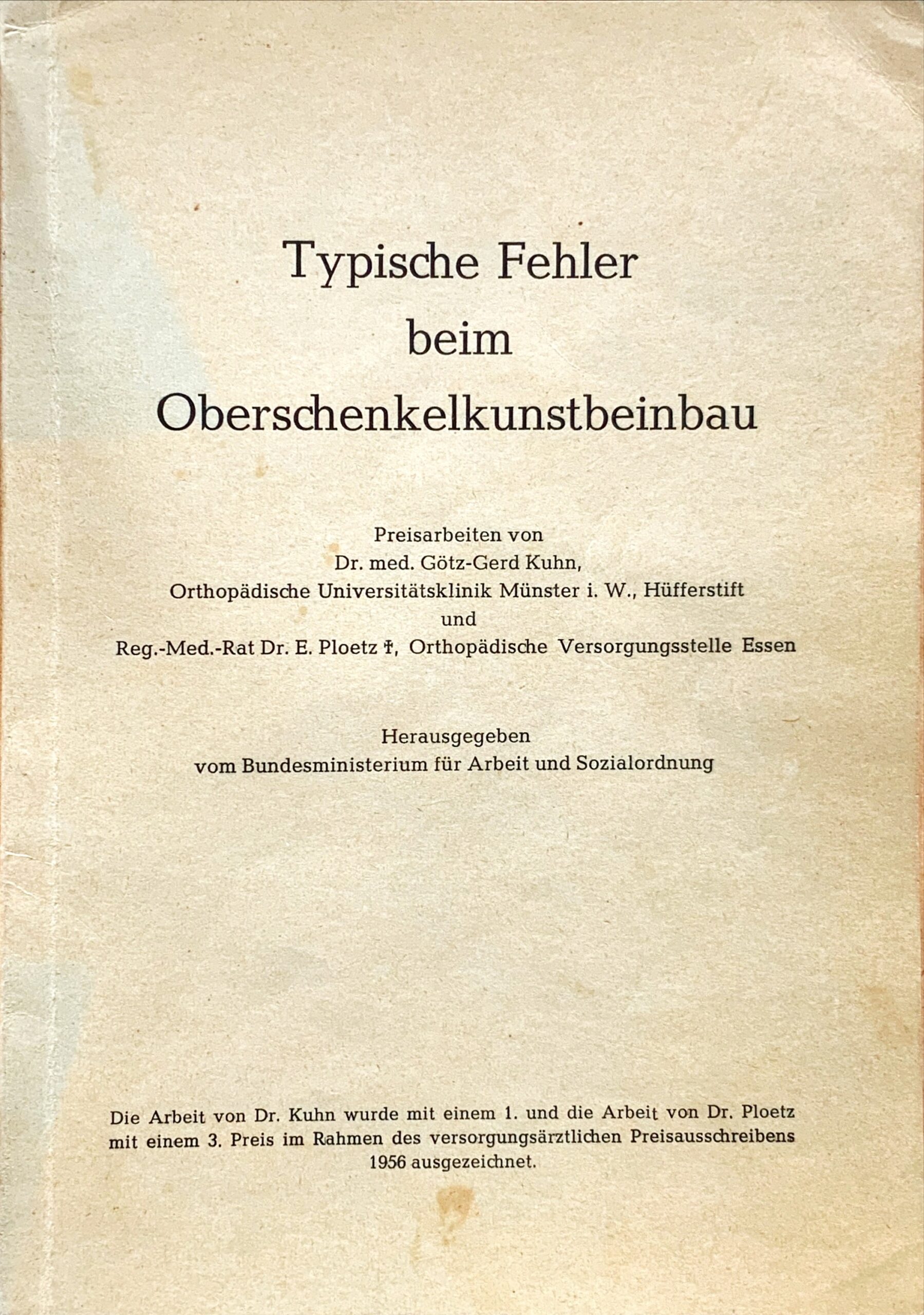Fachbücher 61 1956 Fachbuecher TypischeFehlerBeimOberschenkelkunstbeinbau Kuhn Cover scaled