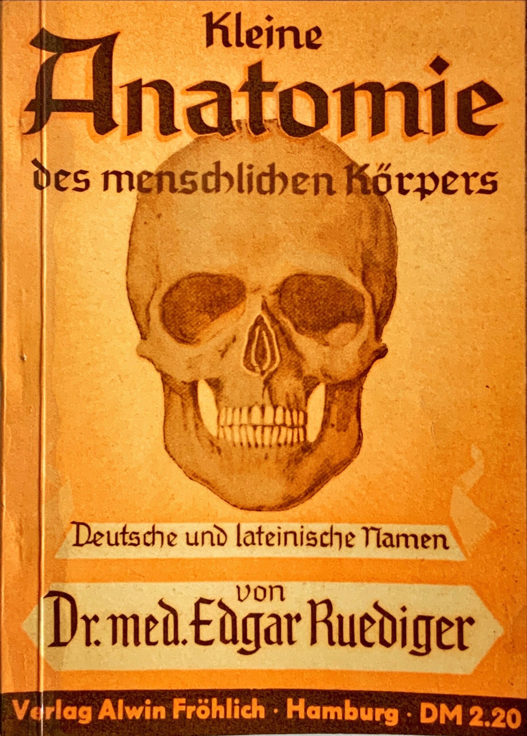 Fachbücher 70 1958 Fachbuecher KleineAnatomieDesMenschlichenKoerpers DeutscheUndLateinischeNamen Ruediger Cover scaled