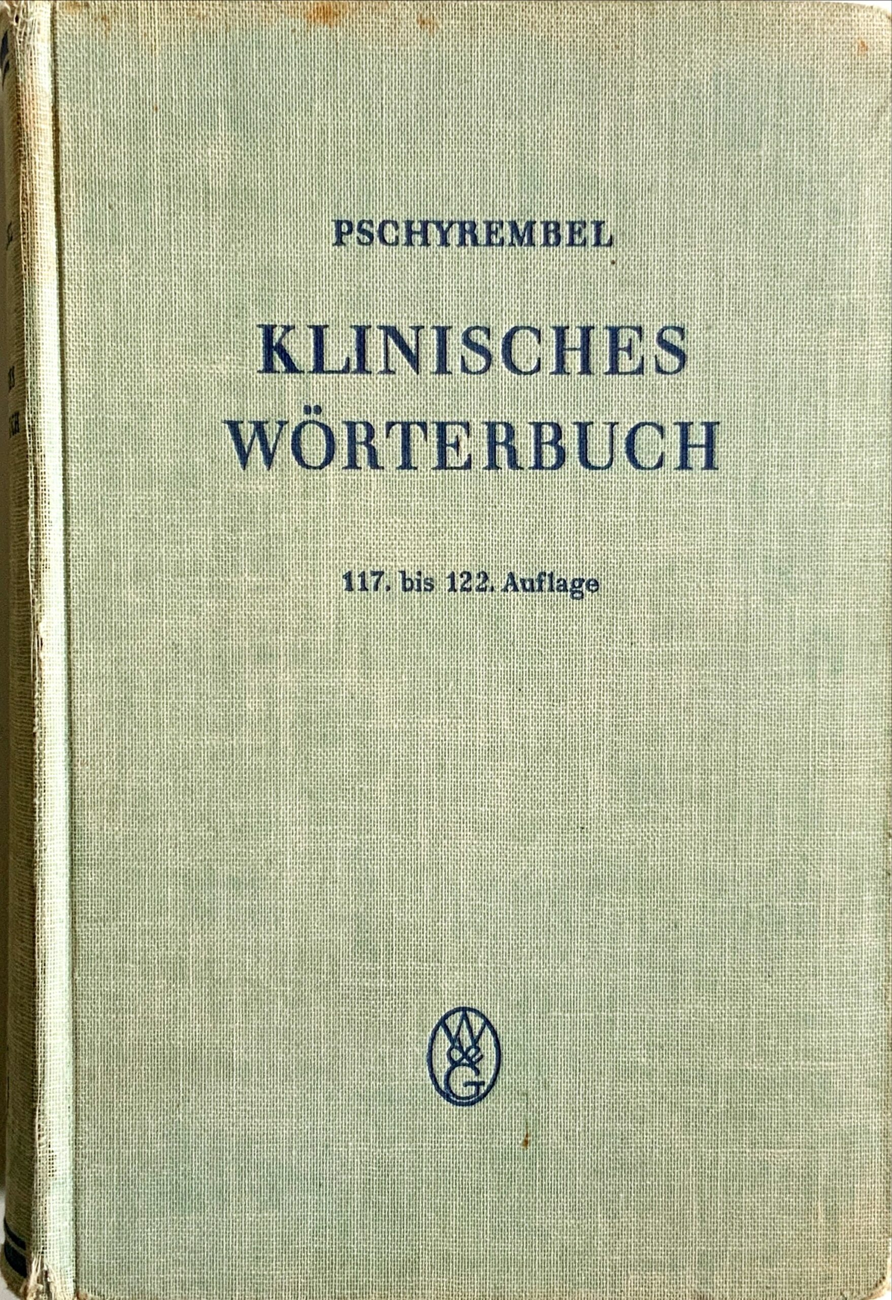 Fachbücher 71 1958 Fachbuecher KlinischesWoerterbuch Pschyrembel Cover scaled