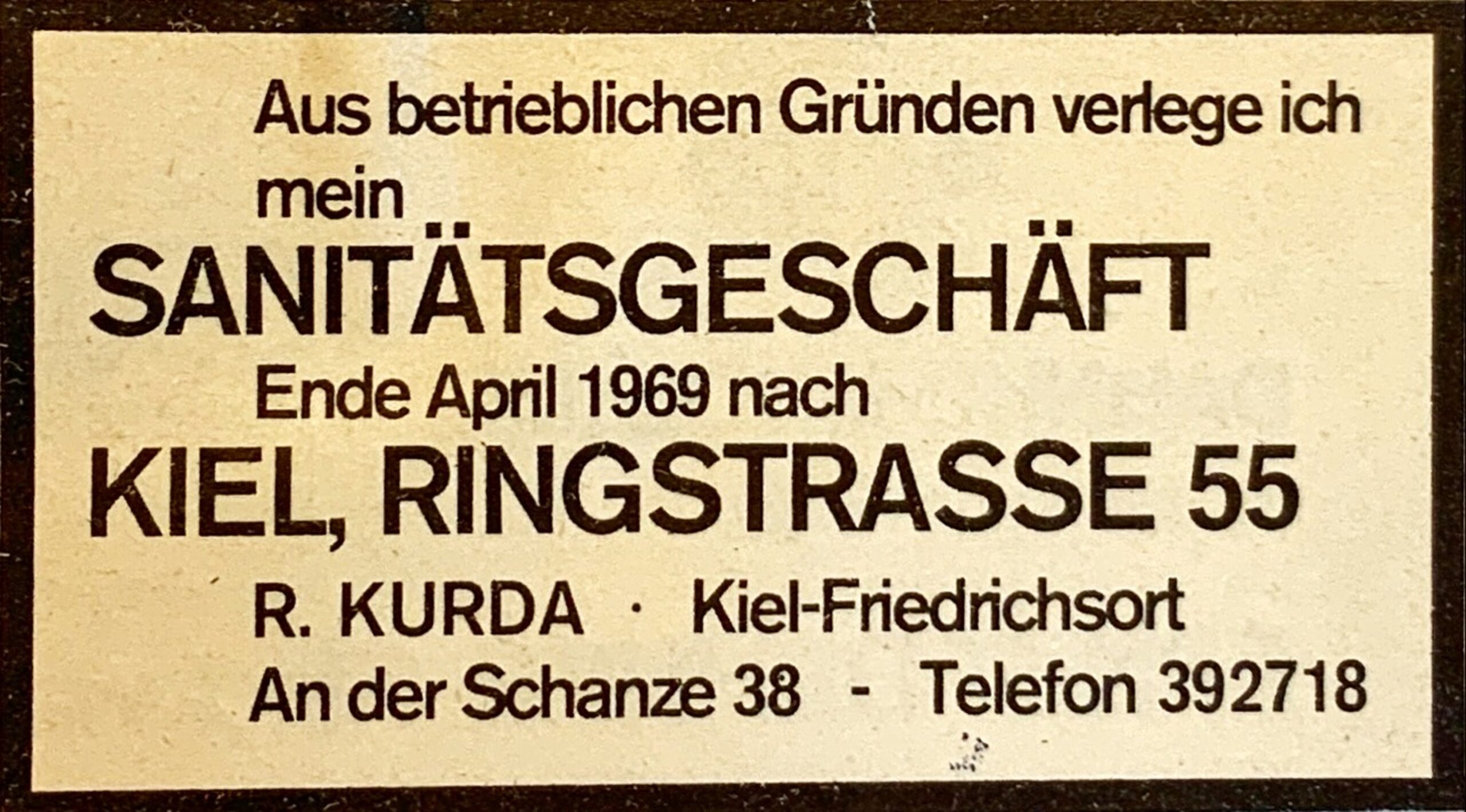 Medien und Presse 5 1969 MedienPresse AnzeigeVerlegungFriedrichsortNachRingstrasse scaled