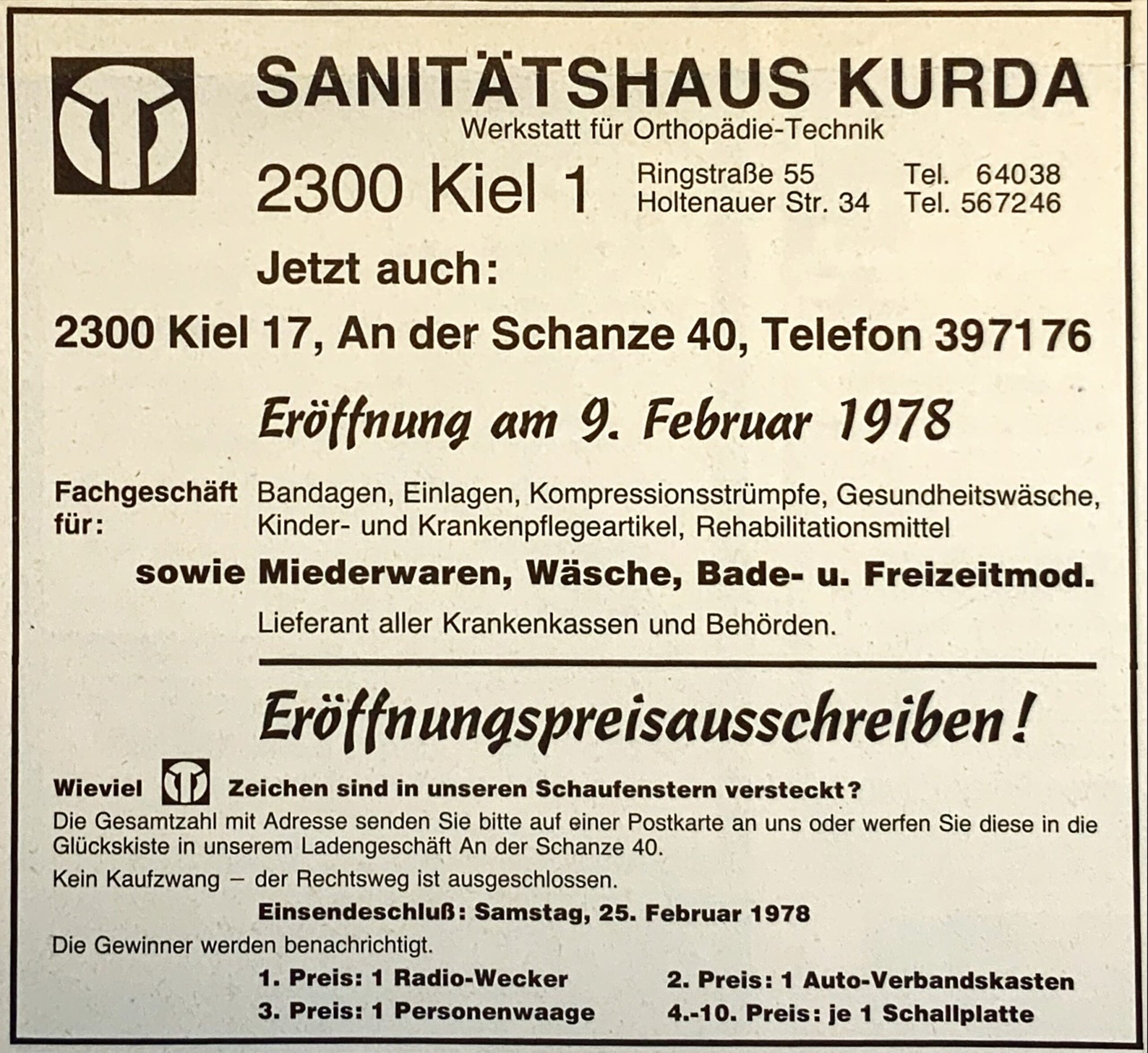Medien und Presse 10 1978 MedienPresse AnzeigeNeueroeffnung FriedrichsorterWerbeblatt scaled
